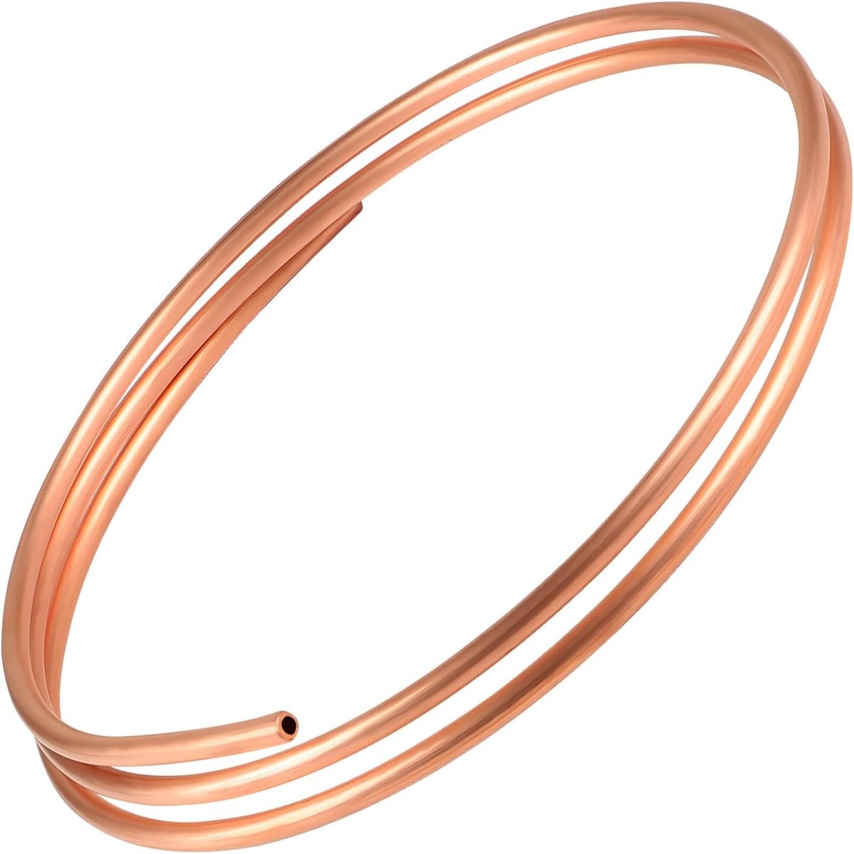 SnelShoppen - Koperbuis 6mm ID 4.8mm, 1.5m Soft Koperbuis voor Koelingstechniek, Generators, Busstaven, Duurzaam en Corrosiebestendig
