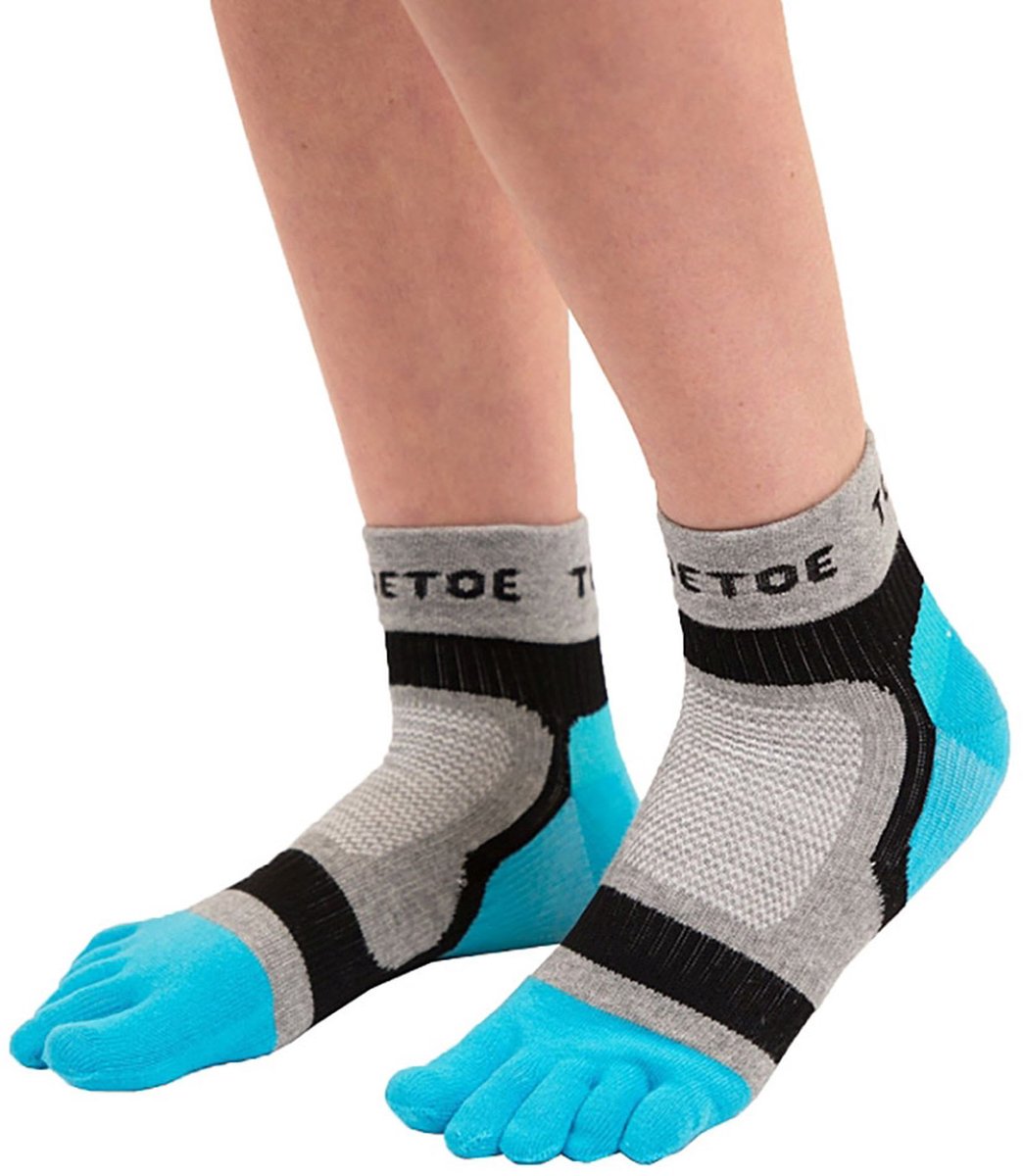1 pak Sports Light Runner Toe-sokken voor heren en dames