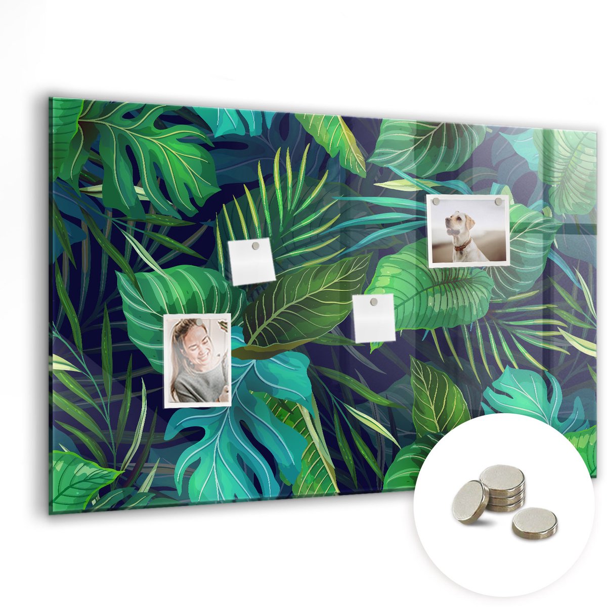 Coloray Glazen Magneetbord - Magnetisch Bord Rode specerij - 90x60 cm - Groente Magneetbord - Magnetic Board - Keuken Decoratie
