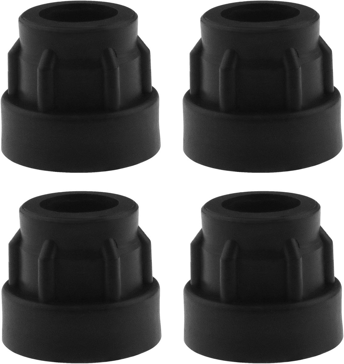 SnelShoppen - 4 Stuks Wielen As Reducerende Bussen Spacer Inzetstukken Plastic Vervangingen voor 1 Inch Binnen Diameter Bagage Truck Trolley Wielen