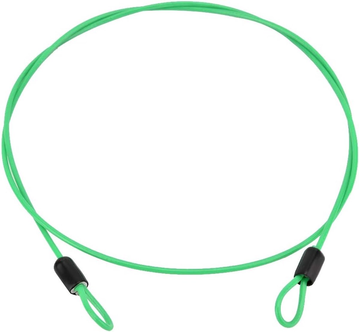 SnelShoppen - 39 Inch 2mm Veiligheids Kabelslot, Stalen Gecoate Veiligheidskabel Bagageslot, Flexibele Stalen Kabel Beveiligingskabel Dubbele Lus (Gro