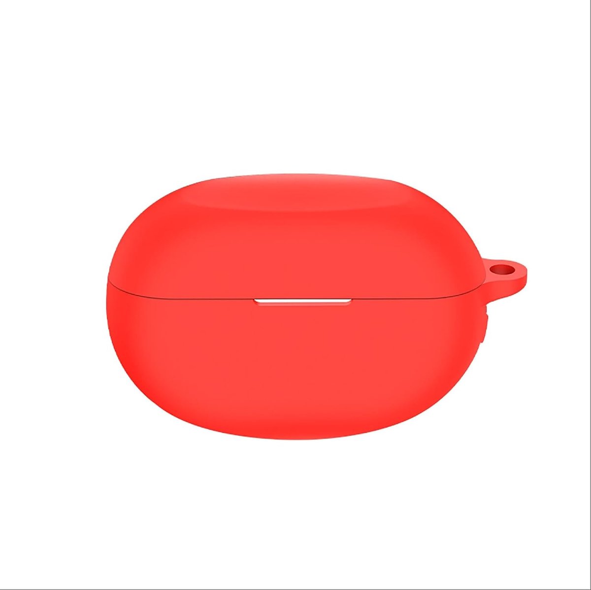 SnelShoppen - Ultra Dunne Silicone Hoes voor Realme Buds Air 5 Pro, Flexibele, Lichtgewicht, Anti-vallend, Vuilafstotend, Rood, Perfect voor Dagelijks