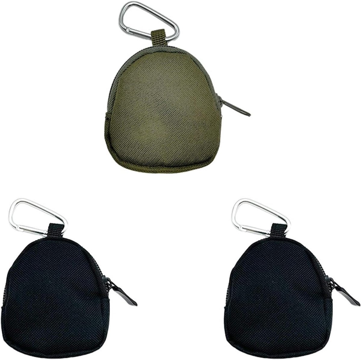 SnelShoppen - 3 Stuks Kleine Traktatiezakjes voor Honden - Duurzame Lekkernijenzakken van Canvas - Handsfree Hondentraining - Ideaal voor Wandelen, Ou