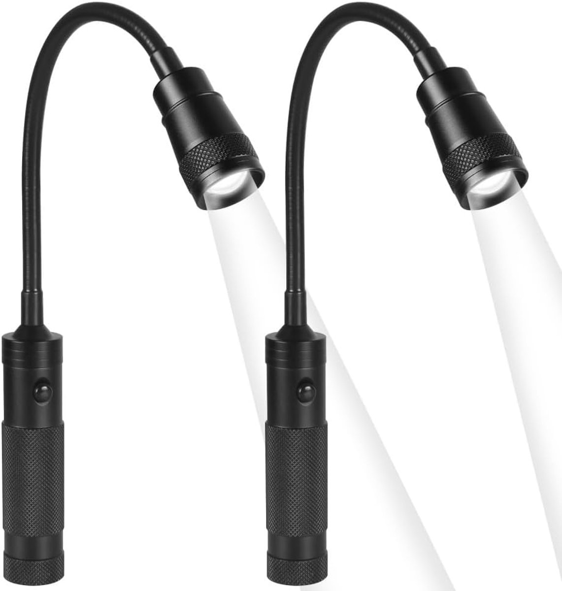 SnelShoppen - 1/2 x Zoombare Barbecue Lamp met Magnetische Basis 40 cm Flexibele LED Verlichting 360 Graden Verstelbaar voor Camping, Feest en Auto Re