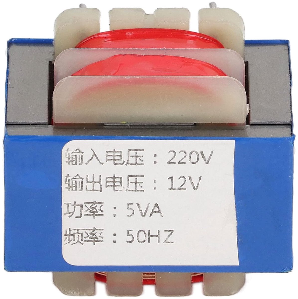SnelShoppen - Isolatie Transformator 5 Pin 5W 220V Ingang 12V Uitgang, Stabiele Voeding voor Audio, Verlichting, Auto Voeding