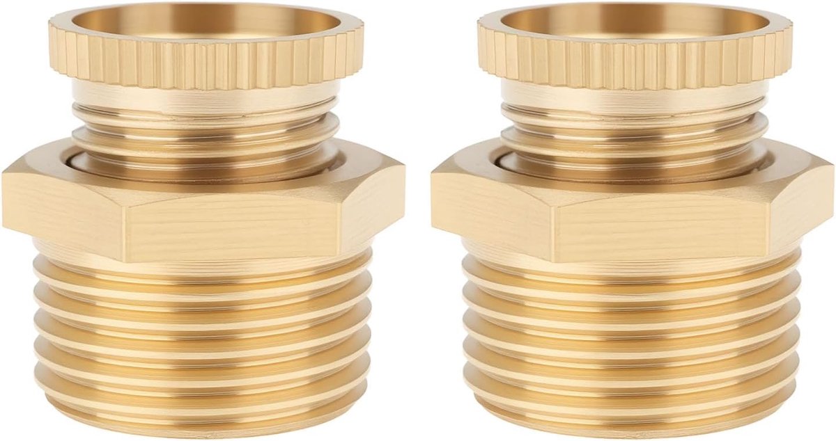 SnelShoppen - 2 Stuks PT3/8" Manlijke Schroefdraad Luchtcompressor Afvoerkraan 12.5mm Schroefdraad Messing - Corrosiebestendig, Duurzaam, Voor Profess