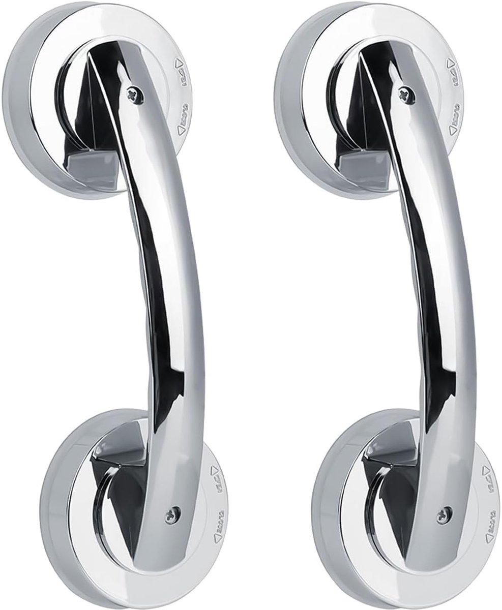 SnelShoppen - Zuighandgreep 19.5 cm, Draagbare Douchehandgreep, Handgrepen voor Badkuipen en Douches, Veiligheids Handrail voor Badkamer en Keuken, 2