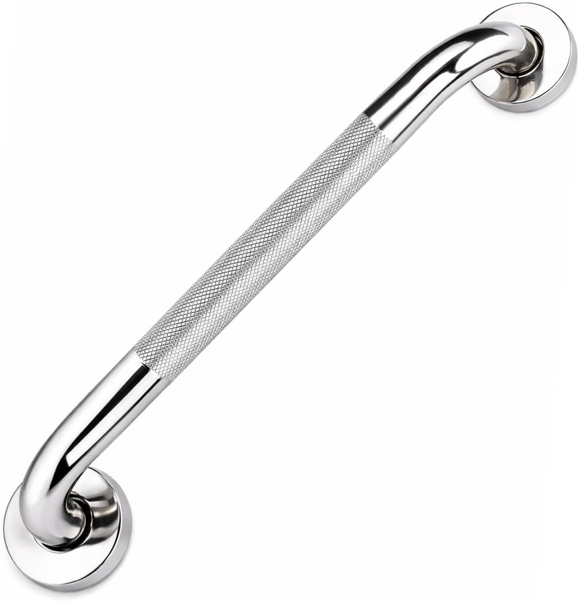 SnelShoppen - Badkamer Steunrail 50 cm, Roestvrijstaal Antislip Handgreep, Veiligheidssteun voor Douche, Badkuip, Keuken, Slaapkamer en Trappen
