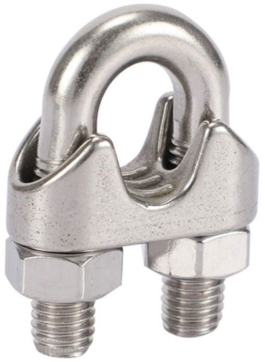 LISM-Spanners van roestvrij staal - 15 stuks - U-bouten - Antislip - Geschikt voor 5 mm