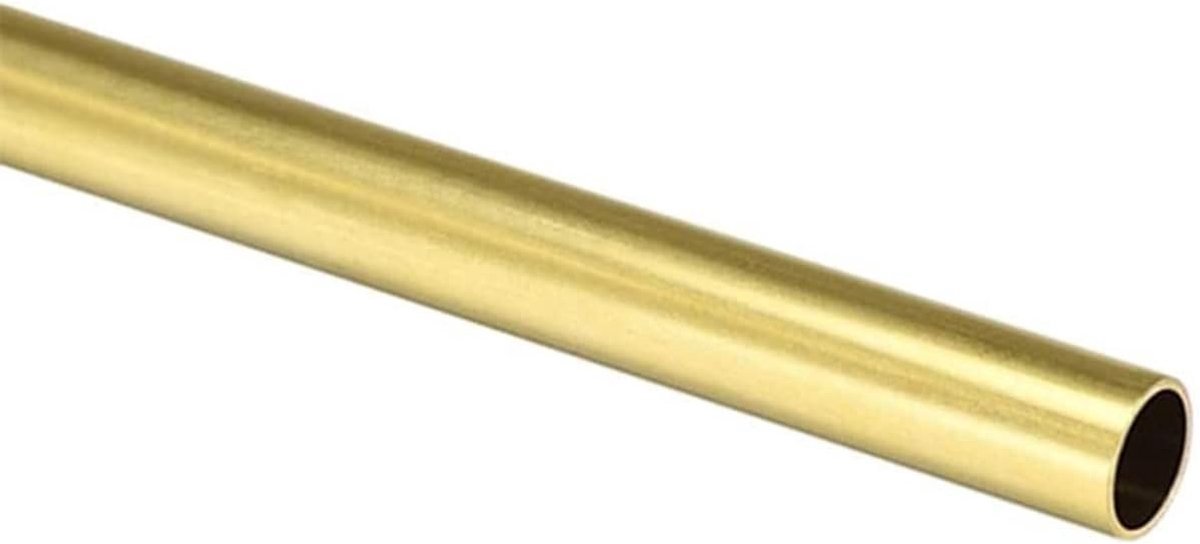 Ronde Messing Buis 30mm OD, 2.5mm Wanddikte, 100mm Lengte - Naadloze Metalen Pijp voor DIY Projecten, Creatieve Klussen en Ambachten