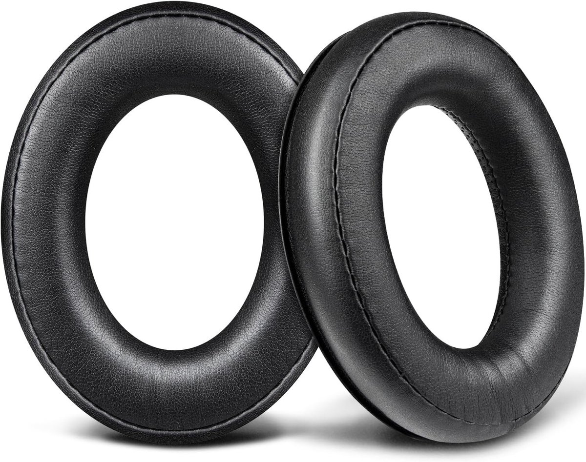 Vervangende Oorkussens voor Sennheiser HD620S Hoofdtelefoon, Zachte Kunstlederen Earpads met Hoge Dichtheid en Extra Dikte - Zwart, Comfortabel en Duurzaam