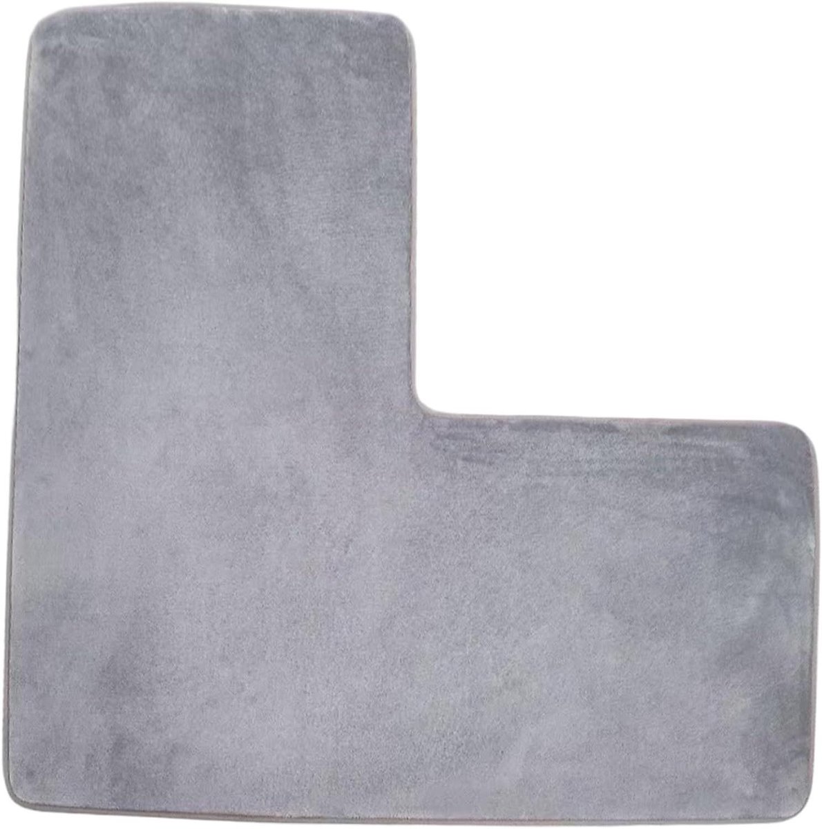Badkamermat L-vorm - Hoektapijt - Douche en toilet - Antislip en absorberend - 70 x 70 cm