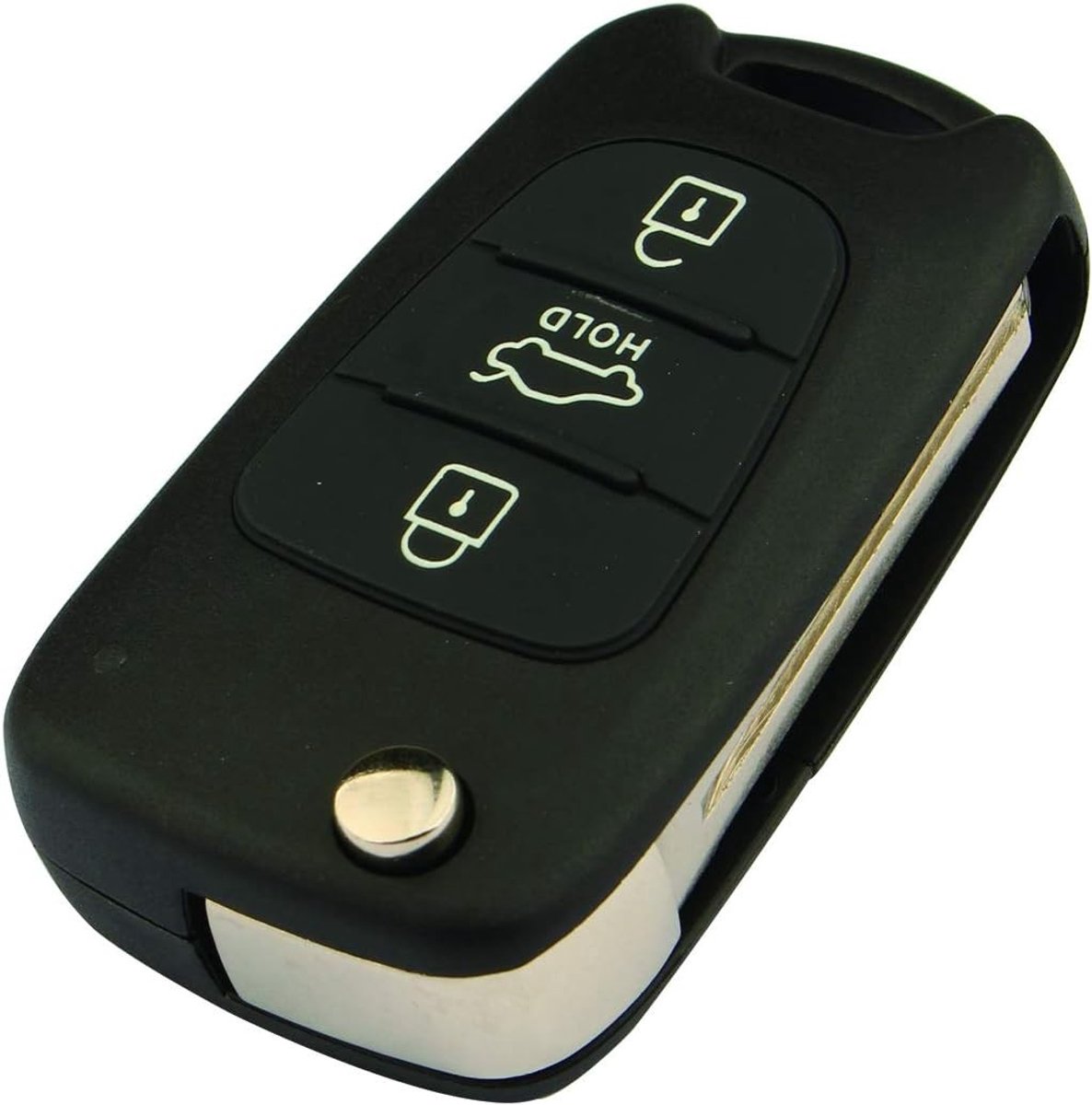Keyless Entry Flip Folding Remote Control Sleutelhoes Vervanging voor i20 i30 i35 iX20 iX35 met Onbewerkt Mes en 3 Knoppen