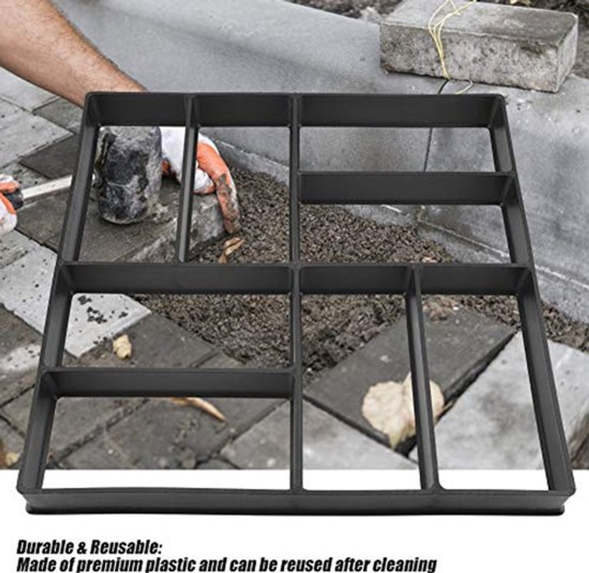 Duurzaam en Herbruikbaar Stepping Stone - Geometrisch Ontwerp voor Tuin en Looppaden