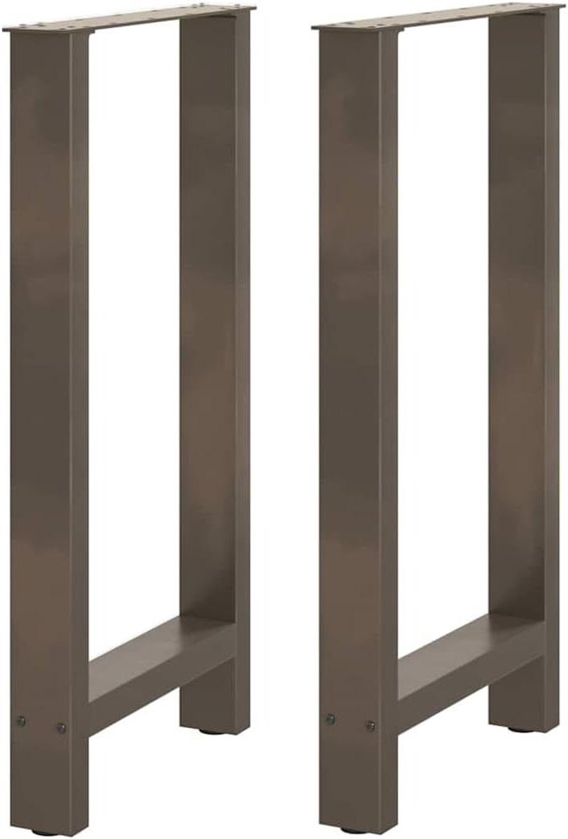 Bartafelpoten - Tafelonderstel Tafelstel - Meubels Personaliseren - Verstelbare Voetnivelleerders - 50x90-91 cm - Naturel