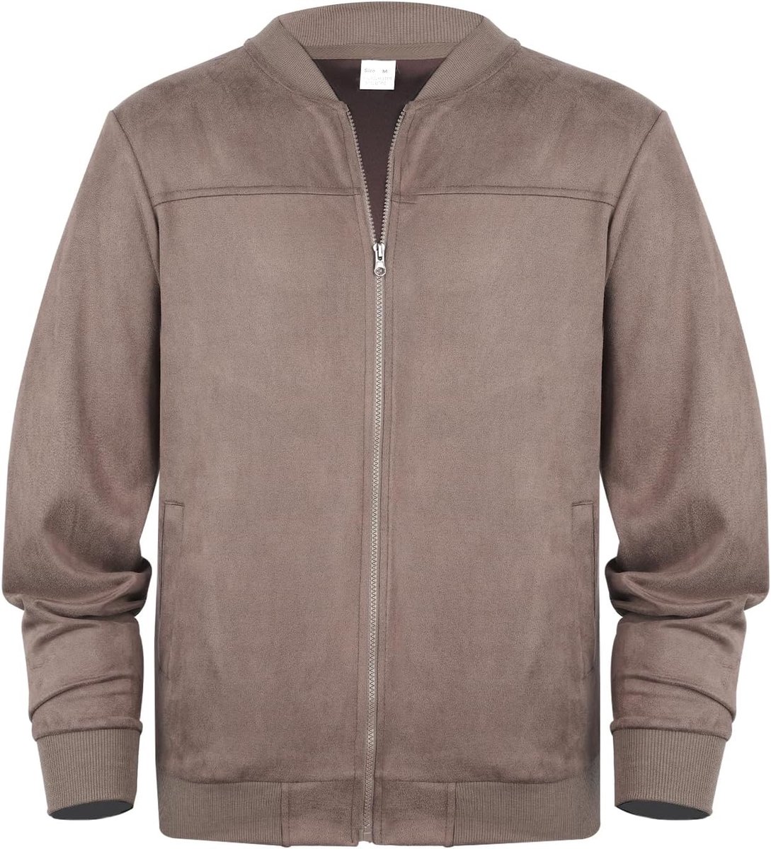 Casual Lichte Bomberjack voor Mannen, Winddicht en Ideaal voor Lente en Herfst, Punk Stijl