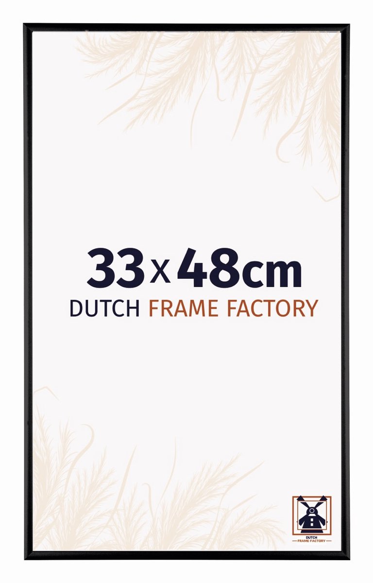 Dutch Frame Factory Fotolijst 33x48 cm - Aluminium - Zwart Mat - Kampen