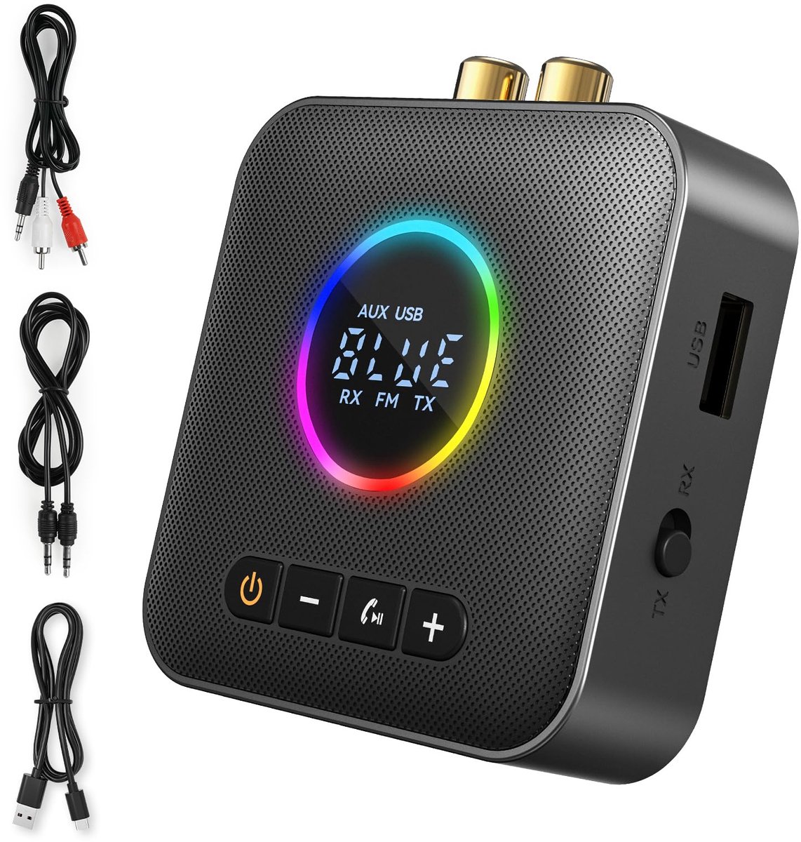 Bluetooth Adapter 5.4 - Bluetooth Receiver - Bluetooth Transmitter - 2-in-1 Bluetooth Zender en Ontvanger - Audio Adapter voor TV, Auto, Speakers en Stereo