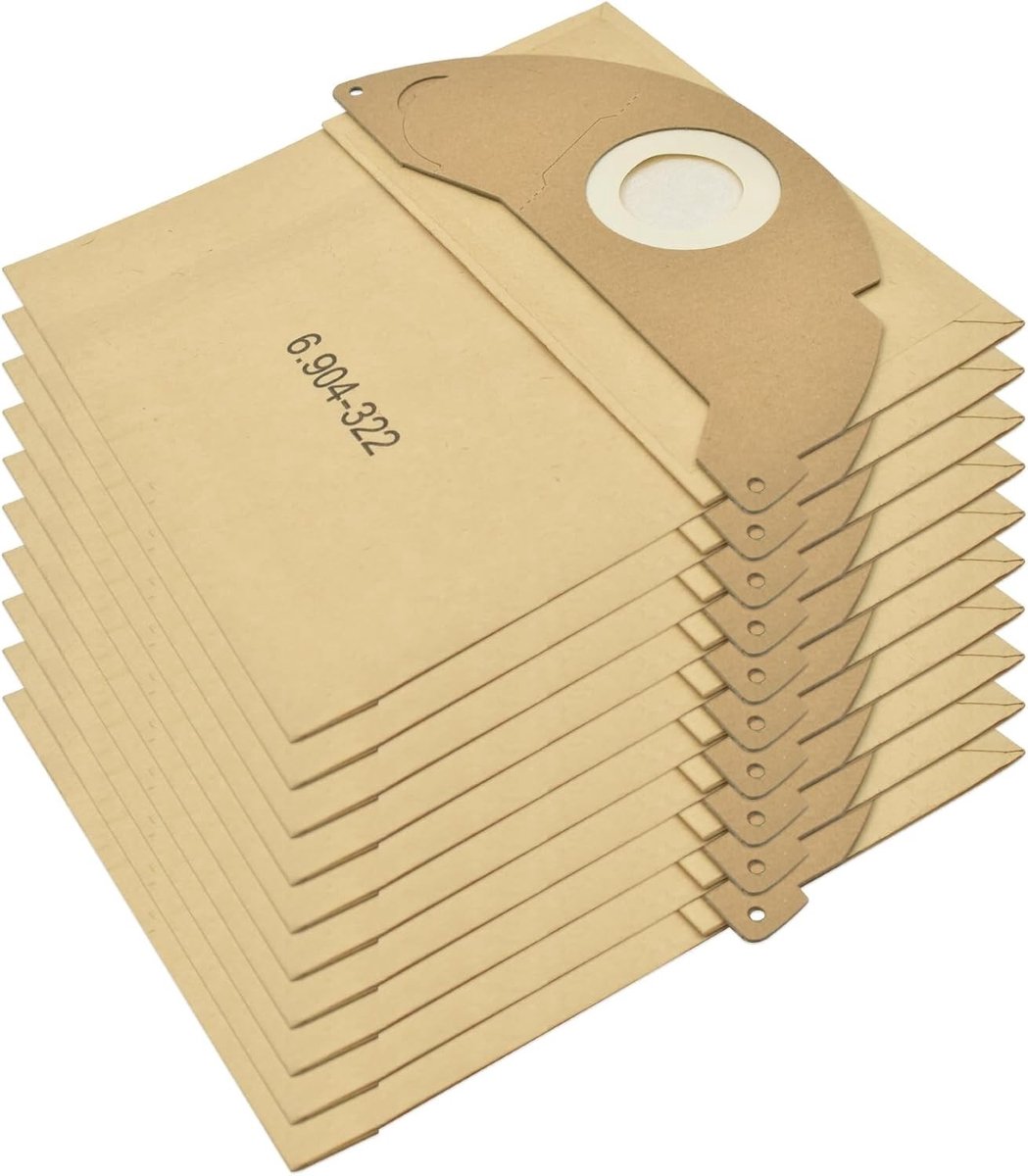 Set van 10 Stofzakken voor Vacuümreinigers, Geschikt voor Diverse Modellen, Papier Filterzakken voor Efficiënte Vuilopname en Gebruiksgemak