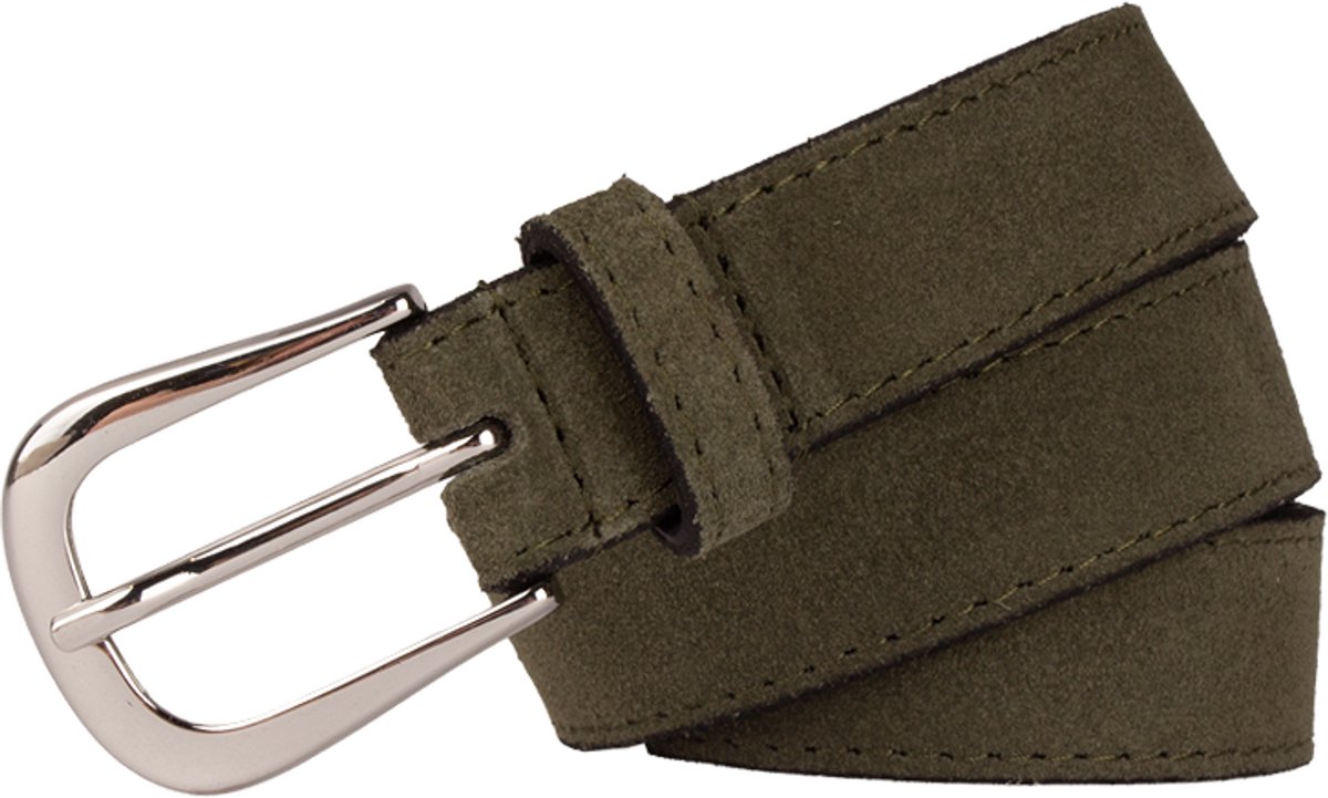 Legend Dames - Leren riem - Groen - 80 cm