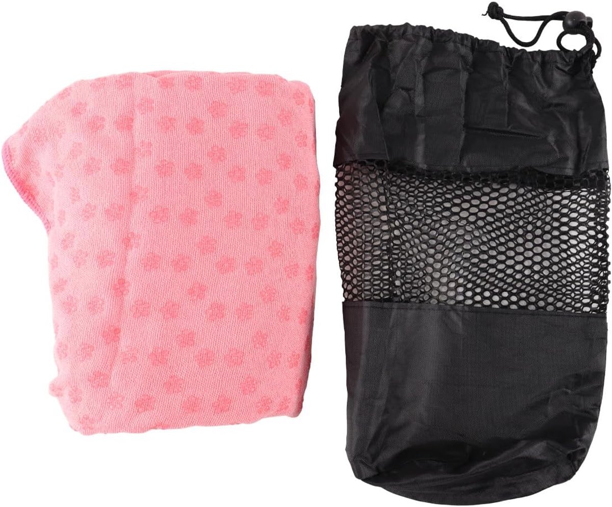 SnelShoppen - Yoga Towel voor Yoga Mat met Antislip Siliconen Dots, Microvezel Handdoek, Zacht en Ademend voor Bikram en Pilates 183x63cm
