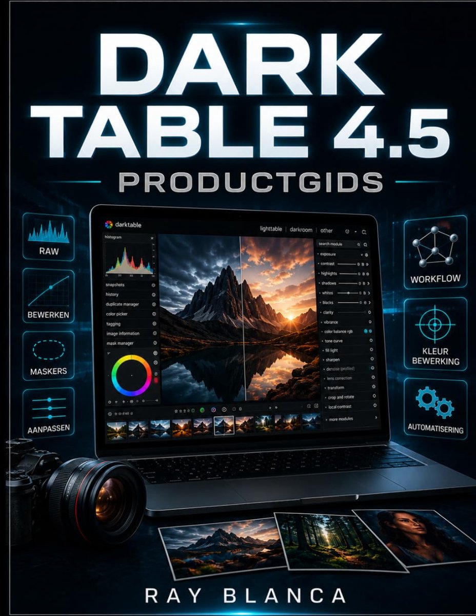 SnelShoppen - DARK TABLE 4.5 Handleiding voor RAW-beeldbewerking, Workflowautomatisering, Fotografie, Creatieve Projecten, Professionele Tips, Stapsge