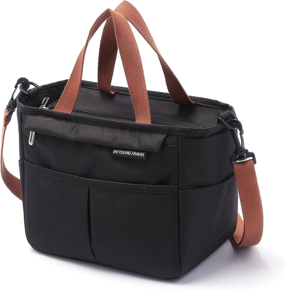 SnelShoppen - Lunch Bag, Koeltas, Kleine Geïsoleerde Tas, Picknicktas, Thermotas voor Dames, Heren, Kinderen, Kantoor, School en Picknick - Waterafsto