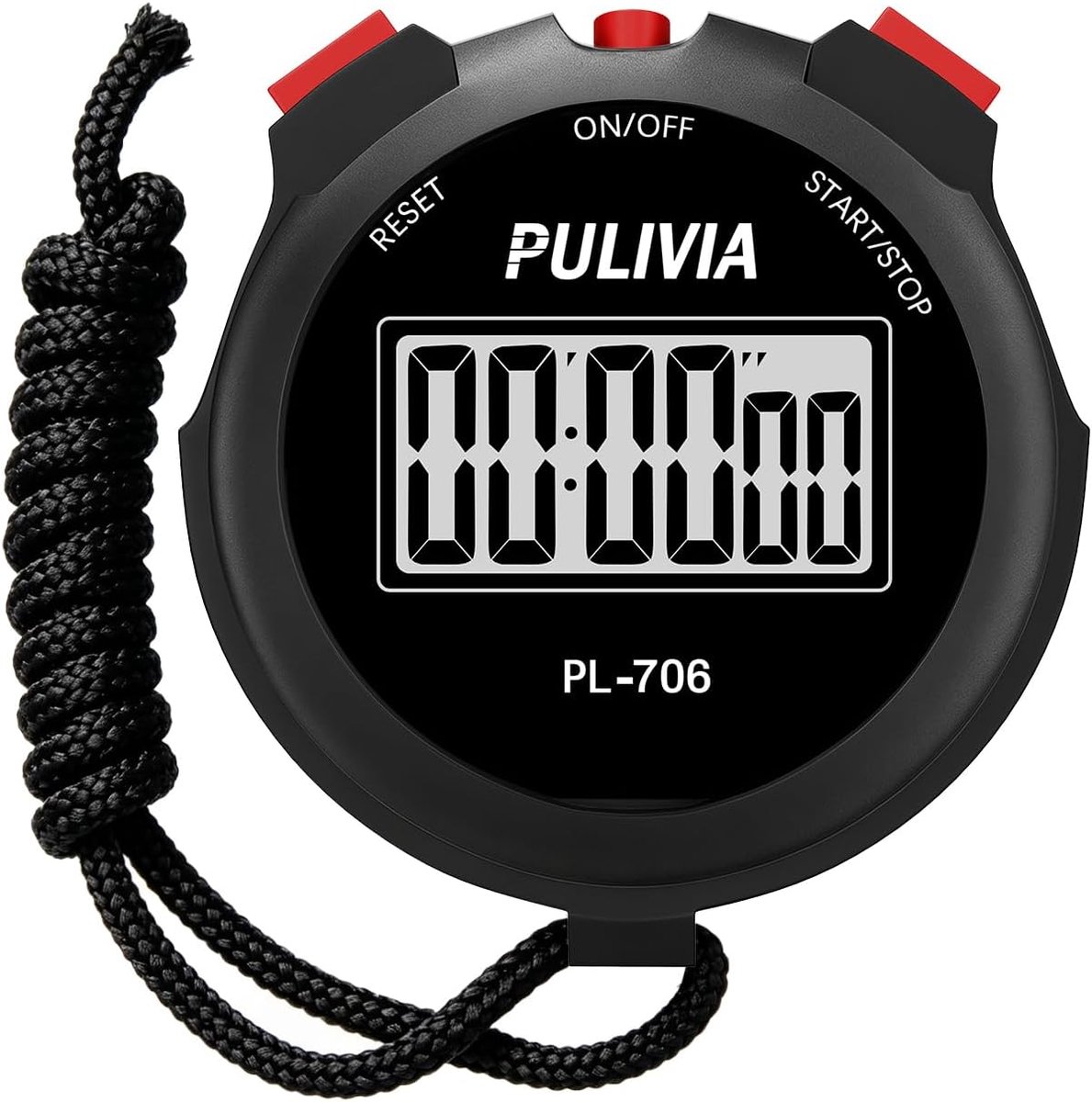 SnelShoppen - Digitale Stille Stopwatch-Timer met Groot Display - Eenvoudig te Bedienen Stopwatch voor Sport, Training, Schoolactiviteiten en Kinderen