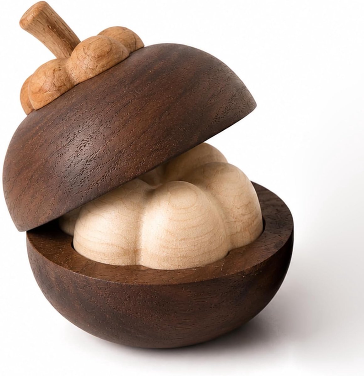 SnelShoppen - Mehrlaag Houten Passieve Diffuser - Petal-Like Mini Aroma Diffuser - Bohemian Walnoten Decor - Elektriciteitsloos - Aromatherapie voor T