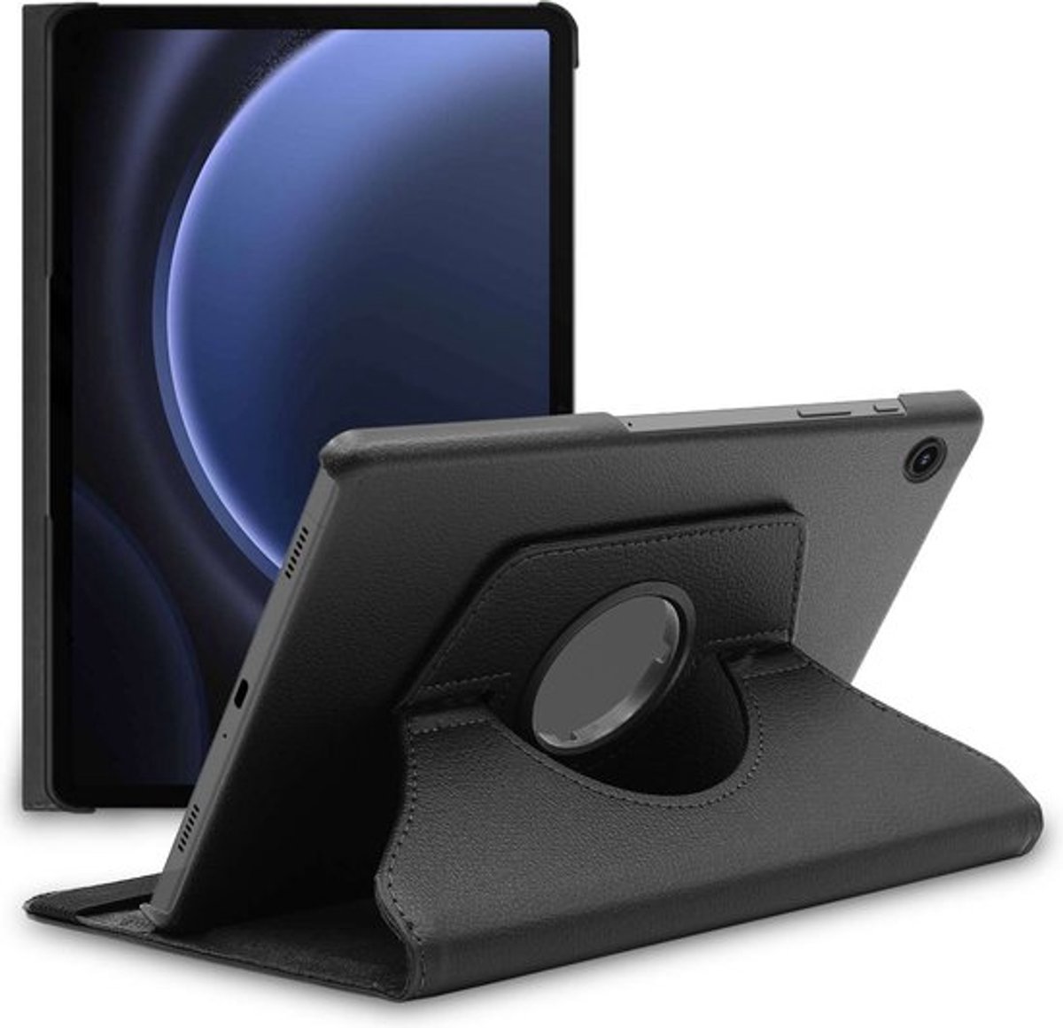 ebestStar - Hoes geschikt voor Samsung Galaxy Tab A9+ (2023) SM-X210, Roterende Etui, Case, 360° Draaibaar hoesje, Zwart