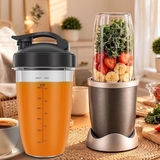 Vervangbeker voor Blender 700ml met To-Go Deksel, Accessoire voor Smoothies en High-Speed Mixers — afbeelding 5