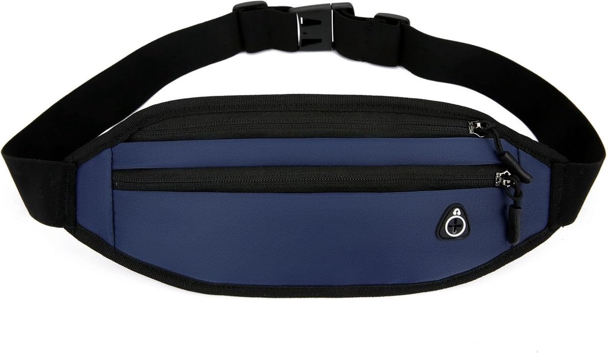 SnelShoppen - Robuuste Heuptas Waterdicht voor Heren en Dames - Krasbestendig Donkerblauw Materiaal voor Reizen en Outdoor Activiteiten