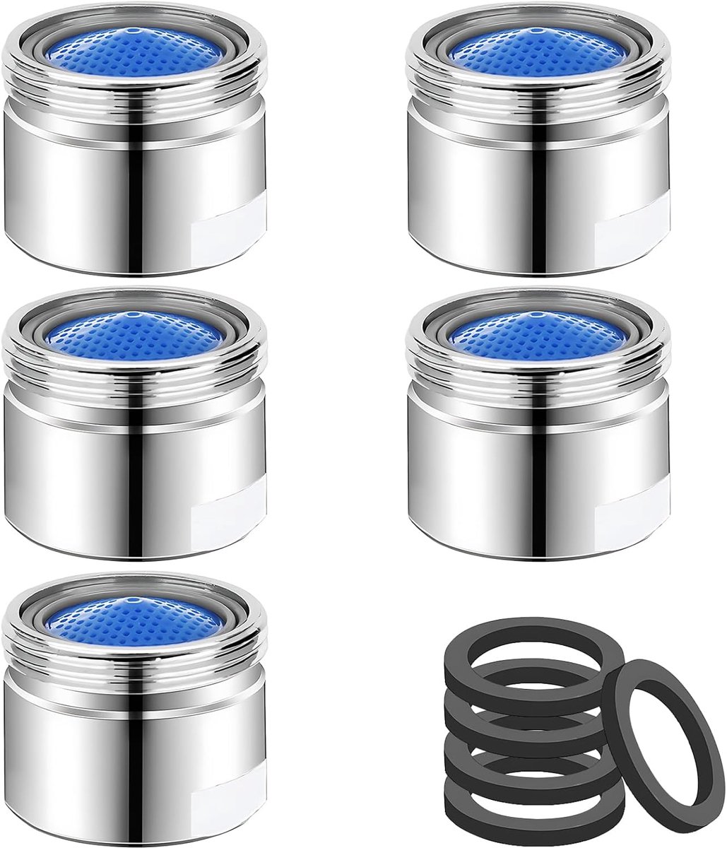 SnelShoppen - 5-delige Filter Kraan Keuken Spray Regulator Bidet Kraan Filter met Mannelijke Draad - Geschikt voor Keuken en Badkamer - Waterbesparend