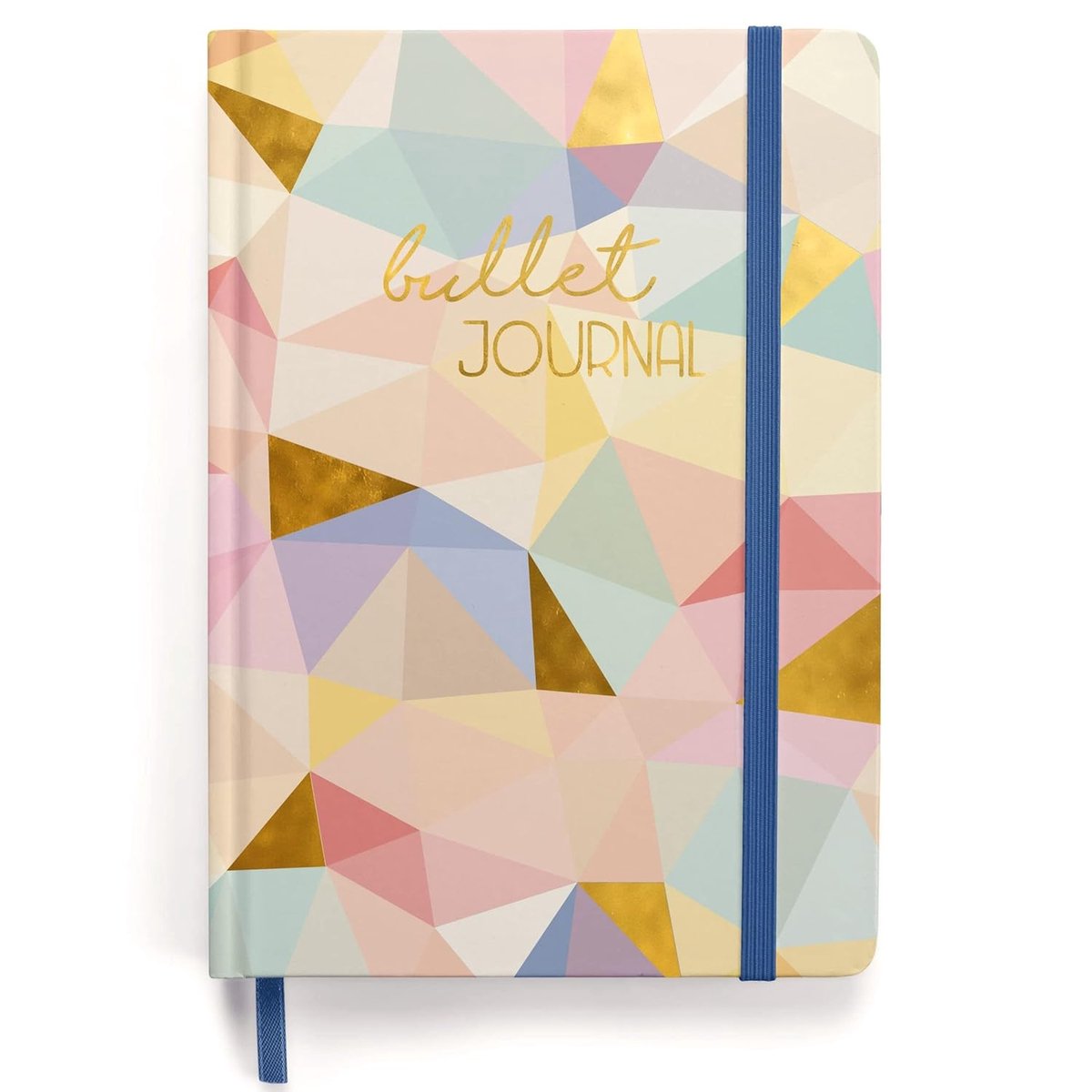 SnelShoppen - Premium Bullet Journal Starter Set Geometric A5 Dotted Notitieboek | 192 Pagina's 120gsm Dotted Papier | Inclusief Dot Grid, Elastiek, P