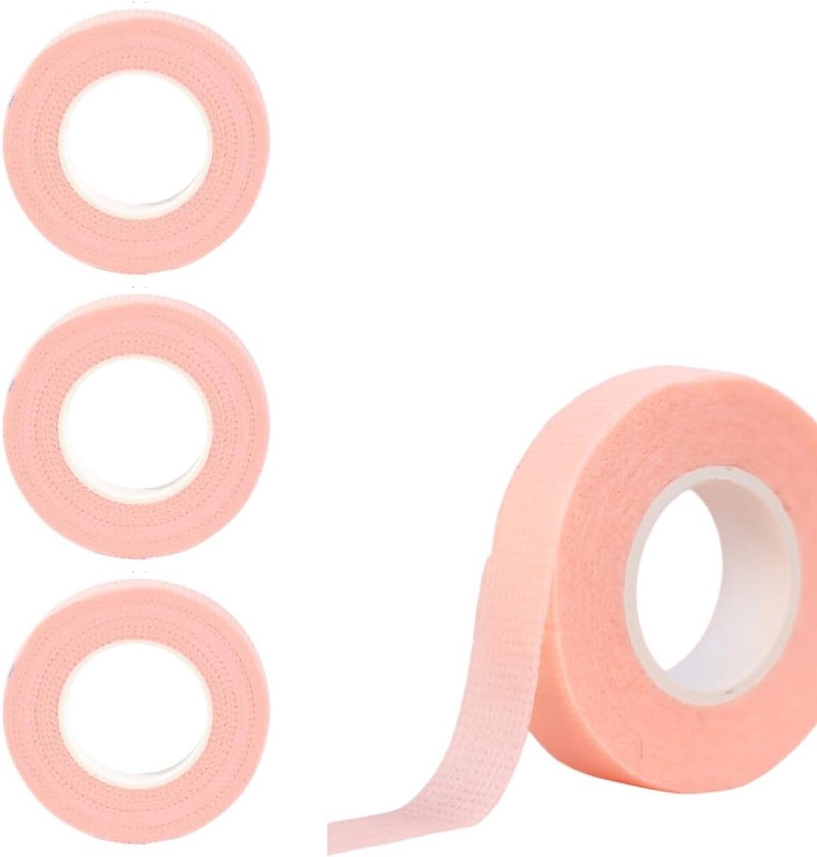 Adhesive Cosmetic Tape voor Oogmake-up, Ademend Microporeus, Multifunctioneel Gebruik, Ideaal voor Eyeliner, Oogschaduw en Wimperextensions, 1.2 cm x 9 m (Roze)