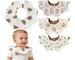 Zachte en Absorberende Babyluiers voor Pasgeborenen, Set van 4, Ideaal voor Voeden en Spelen