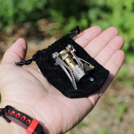 SnelShoppen - 55g Mini Camping Stove - Ultralichte Aluminium Campingkachel - Draagbare Propaan Gas Stove voor BBQ, Picknick en Koken - Ideaal voor Bui van Snelshoppen — afbeelding 3
