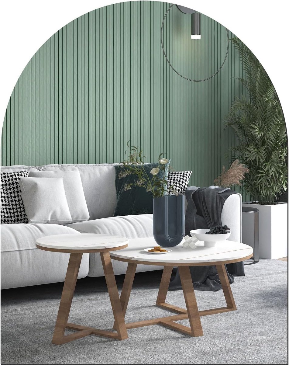 SnelShoppen - HD Zelfklevende Glazen Wandspiegel Tegels 16"x12" Frameloze Gebogen Spiegels voor Muurdecoratie Woonkamer Hal slaapkamer Badkamer Make-u