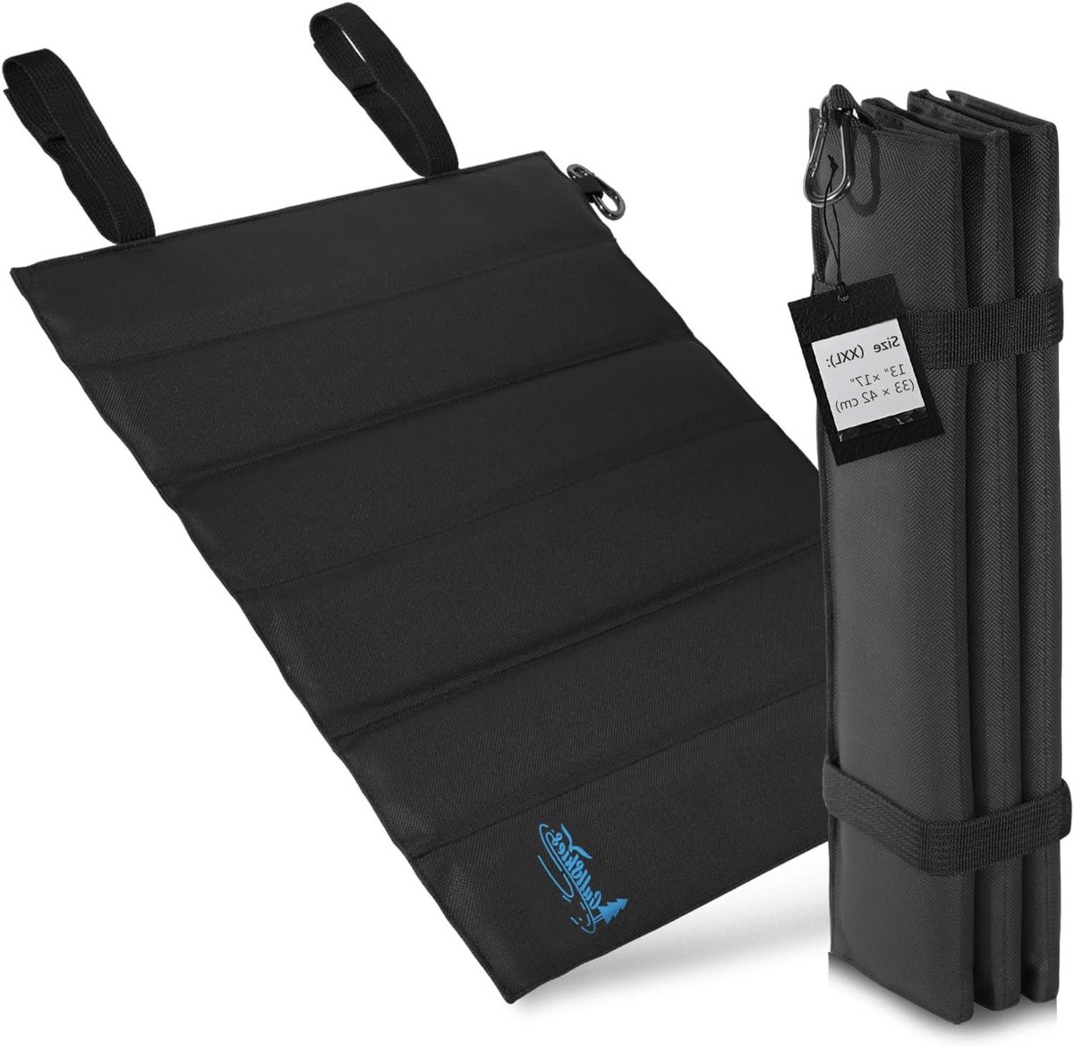 Extra grote opvouwbare zitmat 42 x 32 cm, waterdicht en slijtvast, thermische zitkussen voor wandelen, kamperen en buitenactiviteiten