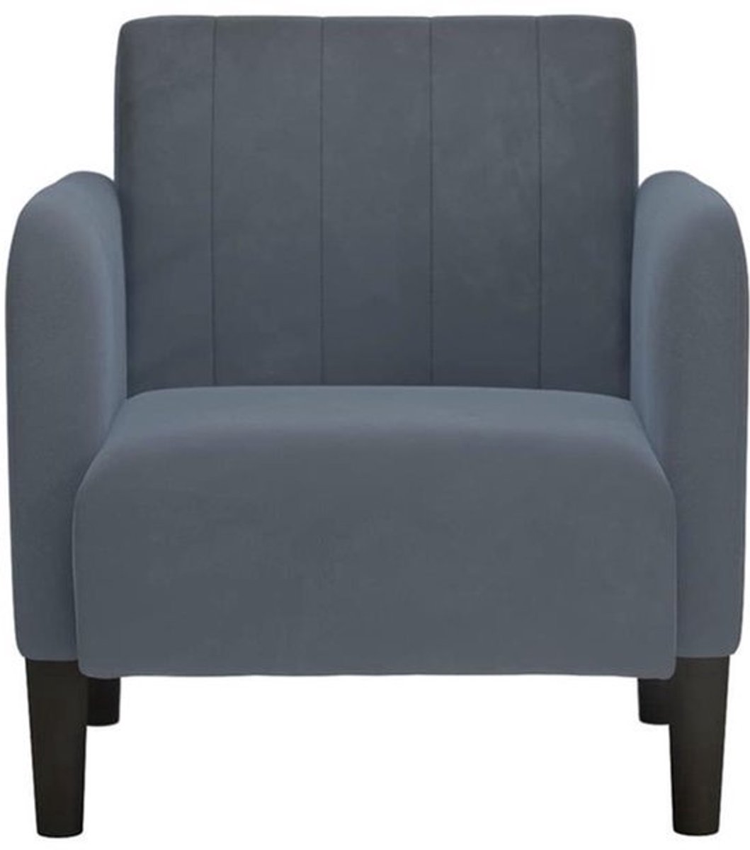 Fauteuil – Relaxfauteuil – Loungestoel – Zitzak – Leunstoel – Donkergrijs Zwart – Memory F