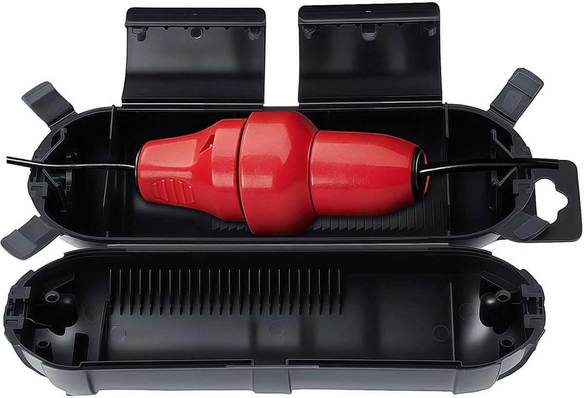 SnelShoppen - Waterproof Kabelbox Buiten IP44 - Beschermende Opbergdoos voor Buitenzetels, Tuinverlichting en Pompen - Duurzaam en Weerbestendig (Zwar