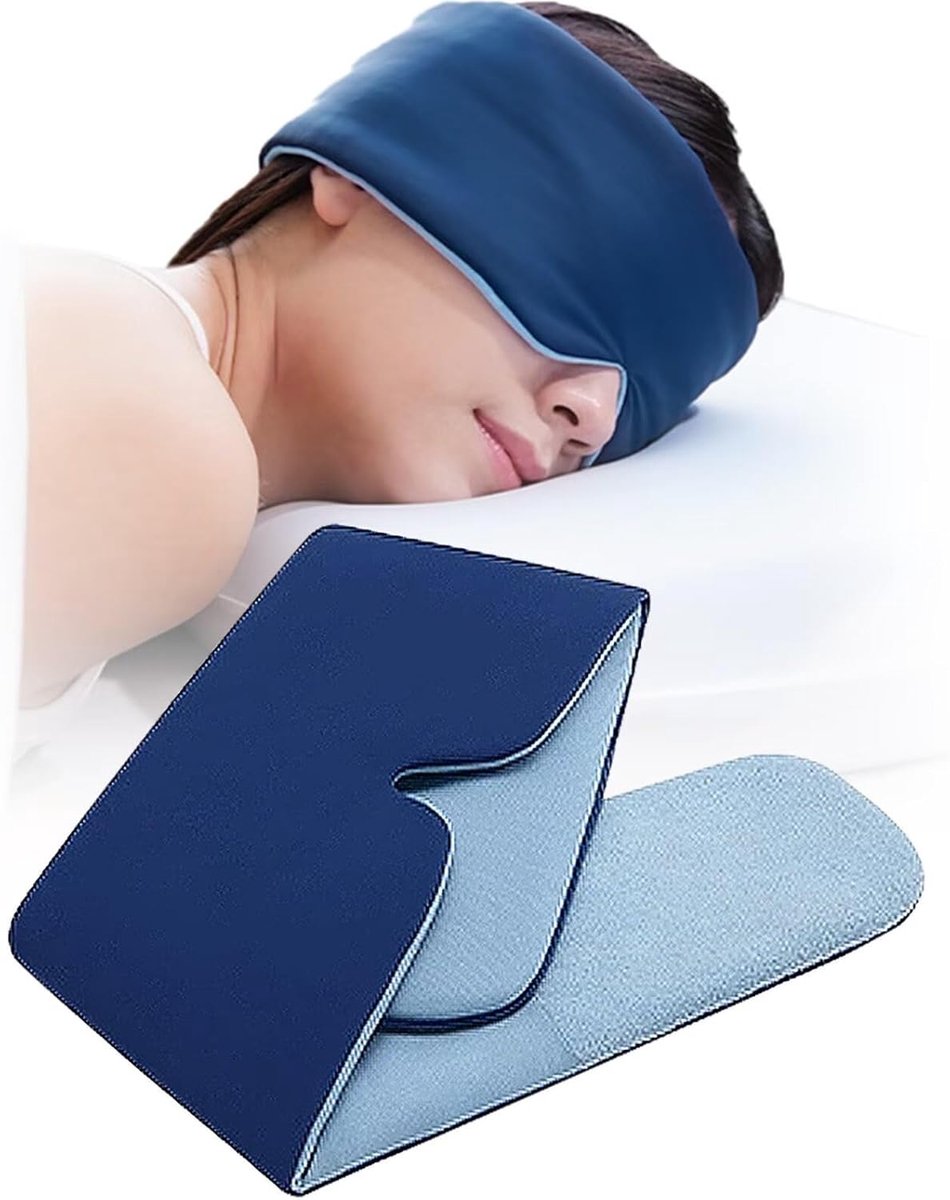 Thijox - Slaapmasker, Oogmasker met Verstelbare Hoofdband, Lichtblokkerend voor Heren en Dames, Zacht Reis-Oogmasker voor Zijslapers, Nacht, Reizen, D