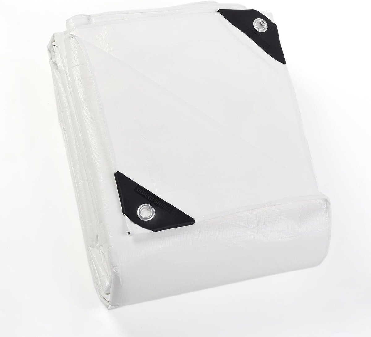 SnelShoppen - Waterproof Tarpaulin 4x4 m - Witte Beschermingstarpulin 200 g/m² - UV-bestendig, Schimmelwerend, Duurzaam, Voor Tuin, Auto, Meubels