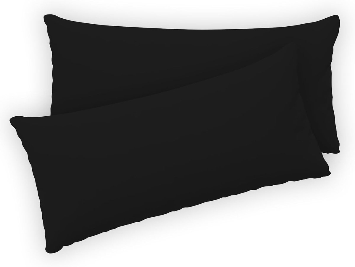 SnelShoppen - Set van 2 Kussenslopen 50x80 - 100% Katoen Jersey 150 GSM - Oeko-Tex Gecertificeerd - Zipper Kussensloop - Comfortabel en Duurzaam