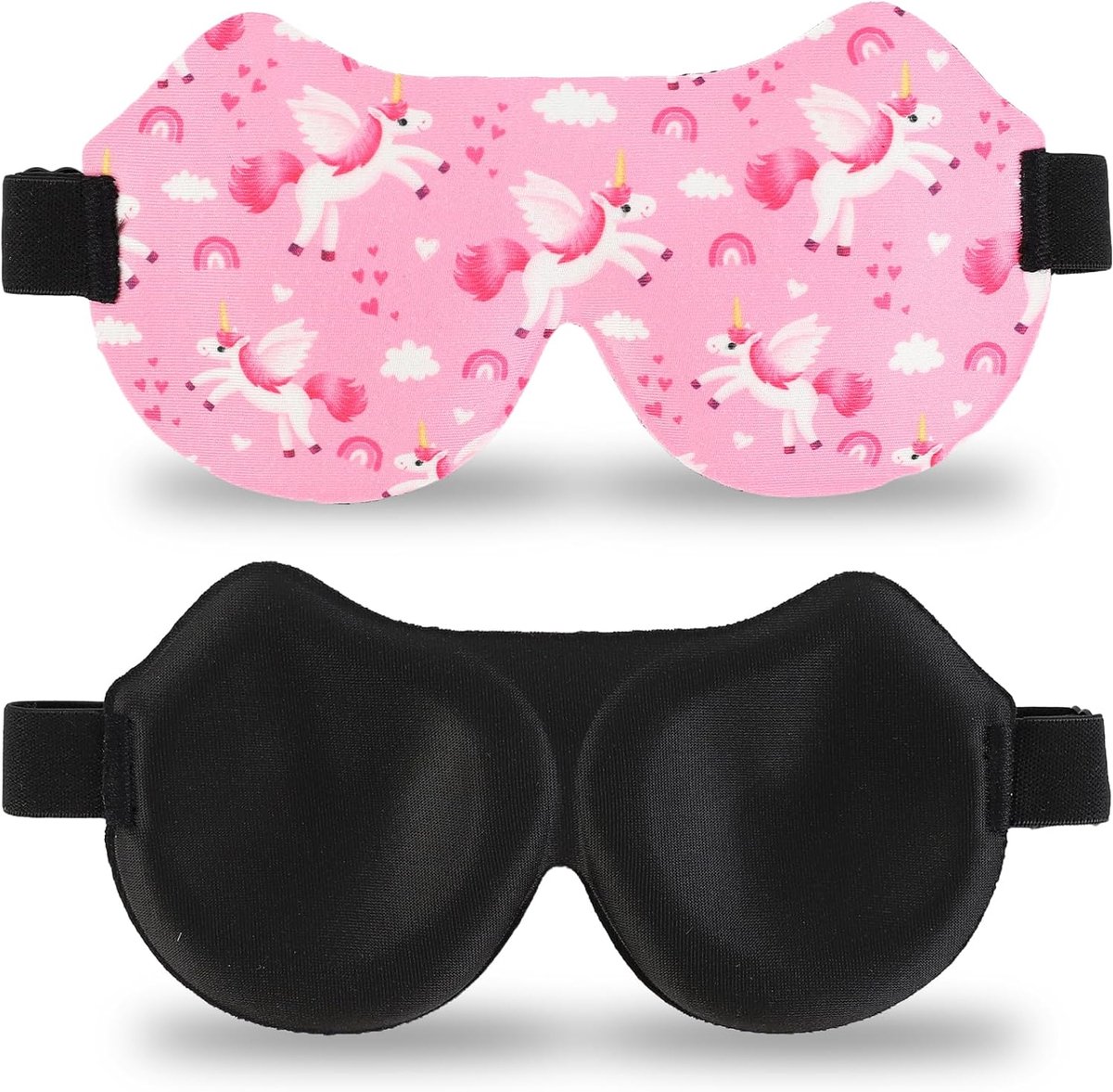 Thijox - Slaapmasker voor Kinderen - Ergonomisch 3D Oogklep met Verstelbare Riem - Eenhoorn Design - Perfect voor Thuis, Op Reis, en Tijdens de Slaap