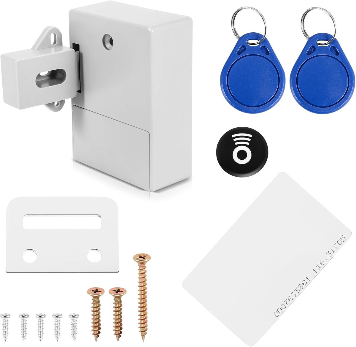 SnelShoppen - RFID Elektronische Skid Steer Lock voor Kasten, Lades, Lockers - Programmeerbare en Klaar-voor-Gebruik Beveiliging voor Huis en Bedrijf