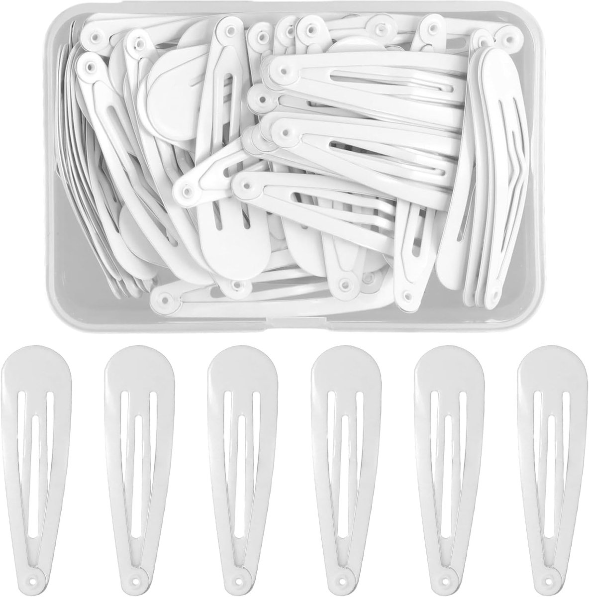 SnelShoppen - 50 Stuks Haarspelden voor Meisjes en Vrouwen, 5 cm Zwarte Metalen Haarclips Accessoires voor Kinderen, Schattige Antislip Haaraccessoire