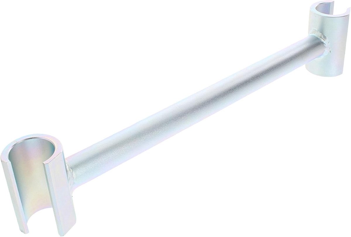 SnelShoppen - Bandijzer voor staaldeuren - Precisie instelbaar - Gegalvaniseerd staal - Geschikt voor 3 mm en 4 mm deurpanelen - 33 x 6 x 3.8 cm - Uni