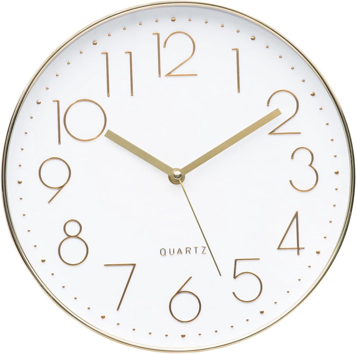 SnelShoppen - Stille Wandklok 30cm Quartz, Geen Tikkende Geluiden, Duidelijk Leesbare Grote Wandklok voor Keuken, Slaapkamer, Kantoor en School