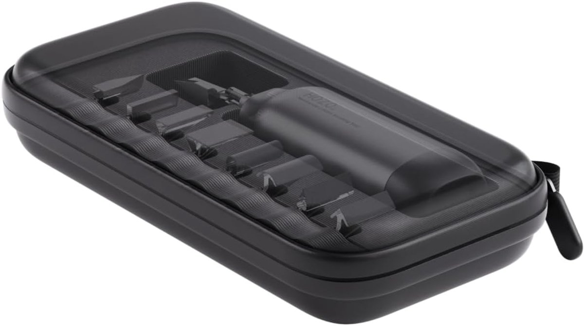 Thijox - NeoSander To-Go Opbergkoffer, EVA-harde schaal, compacte organizer voor NeoSander, laadstation, 8 schuurkoppen en schuurpapier, ideale draagb